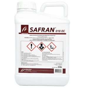 SAFRAN 18EC 5L ALBAUGH ABAMEKTYNA, WCIORNIASTEK ZACHODNI, PRZĘDZIOREK, MINIARKI, TRUSKAWKA, OBERŻYNA, OGÓREK, PAPRYKA, POMIDOR