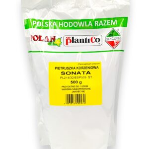 Pietruszka korzeniowa Sonata 500g PLANTICO odmiana późna, korzeń stożkowy